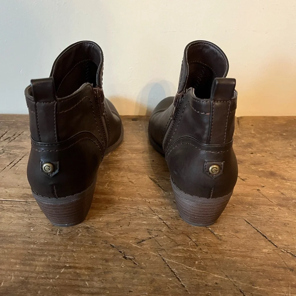 G by Guess Chocolate Ankle Booties